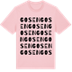 Pink Cotton t-shirt med Gosen ordlek t-shirt