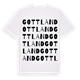 Gottland ordlek t-shirt