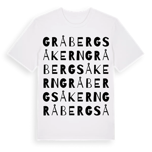 Gråbergsåkern ordlek t-shirt – ekologisk bomull t-shirt från Pinshirt