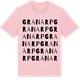 Pink Cotton t-shirt med Granarp ordlek t-shirt