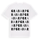 White t-shirt med Granarp ordlek t-shirt