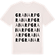 Vintage White t-shirt med Granarp ordlek t-shirt