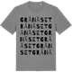 Mid Heather Gray t-shirt med Grånäset ordlek t-shirt