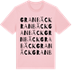 Pink Cotton t-shirt med Granbäck ordlek t-shirt
