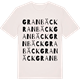 Vintage White t-shirt med Granbäck ordlek t-shirt