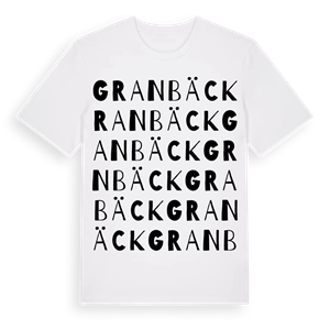 Granbäck ordlek t-shirt – ekologisk bomull t-shirt från Pinshirt