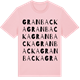 Pink Cotton t-shirt med Granbacka ordlek t-shirt