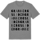 Mid Heather Gray t-shirt med Granbergsliden ordlek t-shirt