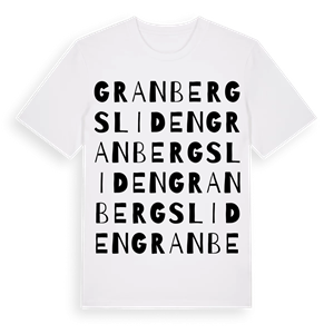Granbergsliden ordlek t-shirt – ekologisk bomull t-shirt från Pinshirt