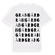 White t-shirt med Grangård ordlek t-shirt