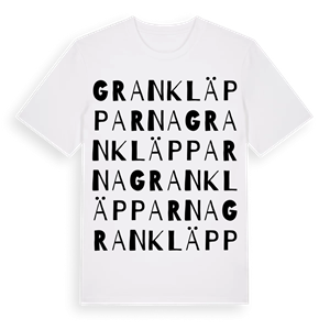 Grankläpparna ordlek t-shirt – ekologisk bomull t-shirt från Pinshirt