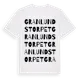 White t-shirt med Granlundstorpet ordlek t-shirt