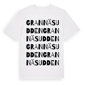 Grannäsudden ordlek t-shirt – ekologisk bomull t-shirt från Pinshirt