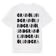 White t-shirt med Granölund ordlek t-shirt