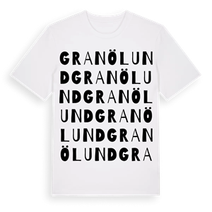 Granölund ordlek t-shirt – ekologisk bomull t-shirt från Pinshirt