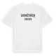 White t-shirt med Granöträsk i Sverige t-shirt