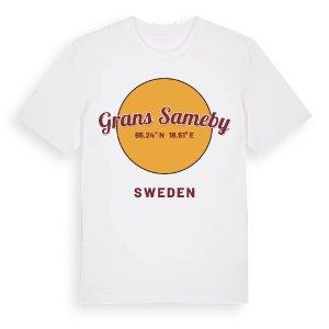 Grans sameby cirkel t-shirt – ekologisk bomull t-shirt från Pinshirt