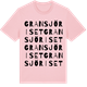 Pink Cotton t-shirt med Gransjöriset ordlek t-shirt