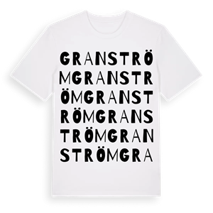 Granström ordlek t-shirt – ekologisk bomull t-shirt från Pinshirt