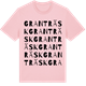 Pink Cotton t-shirt med Granträsk ordlek t-shirt