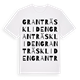White t-shirt med Granträskliden ordlek t-shirt