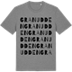 Mid Heather Gray t-shirt med Granudden ordlek t-shirt