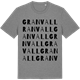 Mid Heather Gray t-shirt med Granvall ordlek t-shirt