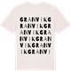 Vintage White t-shirt med Granvik ordlek t-shirt