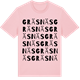 Pink Cotton t-shirt med Gräsnäs ordlek t-shirt