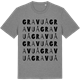 Mid Heather Gray t-shirt med Gravuå ordlek t-shirt