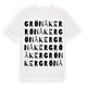 White t-shirt med Grönåker ordlek t-shirt