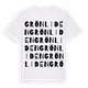 White t-shirt med Grönliden ordlek t-shirt