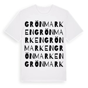 Grönmarken ordlek t-shirt – ekologisk bomull t-shirt från Pinshirt