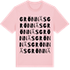 Pink Cotton t-shirt med Grönnäs ordlek t-shirt