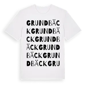 Grundbäck ordlek t-shirt – ekologisk bomull t-shirt från Pinshirt