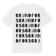 Grundfors ordlek t-shirt