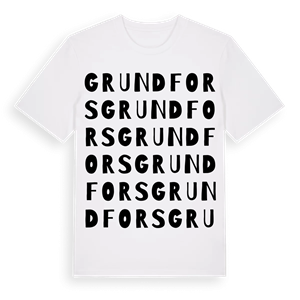 Grundfors ordlek t-shirt – ekologisk bomull t-shirt från Pinshirt