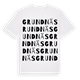 White t-shirt med Grundnäs ordlek t-shirt