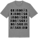 Mid Heather Gray t-shirt med Grundnäs ordlek t-shirt