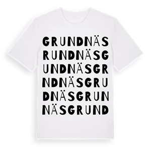 Grundnäs ordlek t-shirt – ekologisk bomull t-shirt från Pinshirt