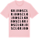 Pink Cotton t-shirt med Grundsel ordlek t-shirt