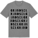 Mid Heather Gray t-shirt med Grundsel ordlek t-shirt