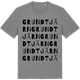 Mid Heather Gray t-shirt med Grundtjärn ordlek t-shirt