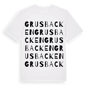 Grusbacken ordlek t-shirt – ekologisk bomull t-shirt från Pinshirt