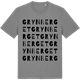 Mid Heather Gray t-shirt med Grynberget ordlek t-shirt