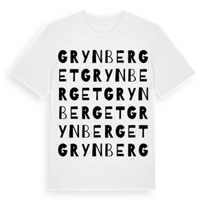 Grynberget ordlek t-shirt – ekologisk bomull t-shirt från Pinshirt