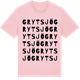 Pink Cotton t-shirt med Grytsjö ordlek t-shirt