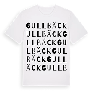 Gullbäck ordlek t-shirt – ekologisk bomull t-shirt från Pinshirt