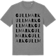 Mid Heather Gray t-shirt med Gullmark ordlek t-shirt