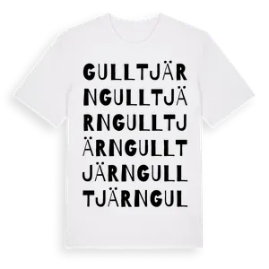 Gulltjärn ordlek t-shirt – ekologisk bomull t-shirt från Pinshirt